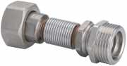 Flexibler Heizkörperanschluss ÜM G3/4 Eurokonus x G 3/8+1/2 von 65-95 mm