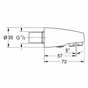 Grohe Auslaufbrause zu Europlus, 46103000