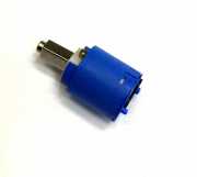 Kludi Steuereinheit / Kartusche mit keramischen Dichtscheiben. Kartuschenkörper blau, 28mm Durchmesser