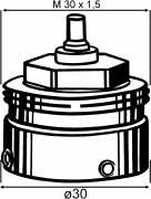 Heimeier Adapter für Vaillant TH-Ventile, 970027700