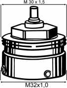 Heimeier Adapter für Ista Thermostat-Ventile, 970036700