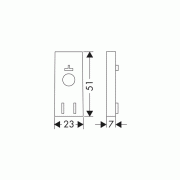 Hansgrohe Fliesenausgleichsscheibe verchromt, Art.Nr.: 97450000