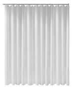 Keuco Plan Duschvorhang uni weiß mit Ösen