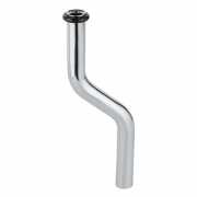 Verchromtes Grohe Urinal-Spülrohr, 200mm lang, 50mm Kröpfung für Urinal-Druckspüler.