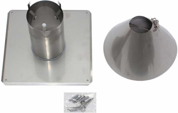 VAILLANT Edelstahl-Schachtabdeckung für Abgasleitung DN 80.