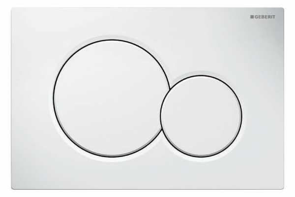 Geberit Sigma01 Betätigungsplatte weiß 115770