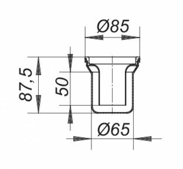 Dallmer Geruchsverschluß Orio Bj.04-10 160966