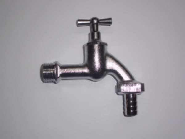 Auslaufventil 3/4" mit Knebel und Schlauchverschraubung ähnlich DIN 3509 ohne DVGW