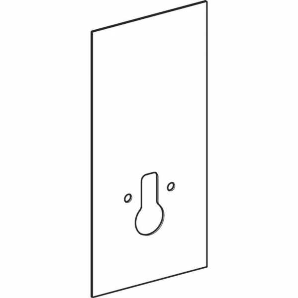 Geberit Frontverkleidungsplatte aus Glas zu Monolith Sanitärmodul für Wand-WC schwarz