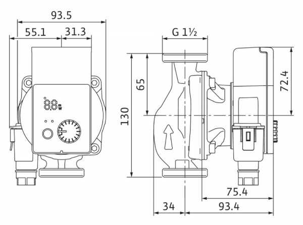 Wilo Yonos Pico plus 25/1-4 130