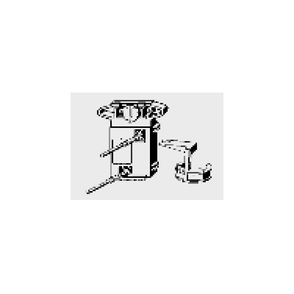 Viega Betätigungsmechanik für 2-Mengen-Funktion, Betätigung von oben
