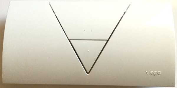 Viega Visign for Life 1-Betätigungsplatte aus Kunststoff, für Unterputz-Spülkasten.