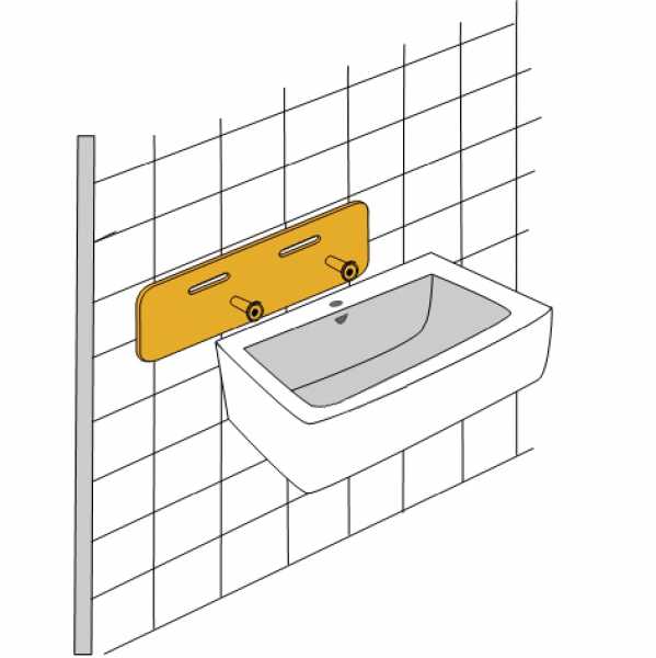 Schallschutzmatte für Langwaschbecken