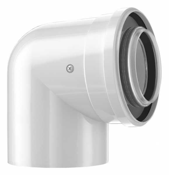 BOSCH Abgaszubehör FC-CE60-87 Luft-/Abgasbogen 87 Gr, d:60/100 mm