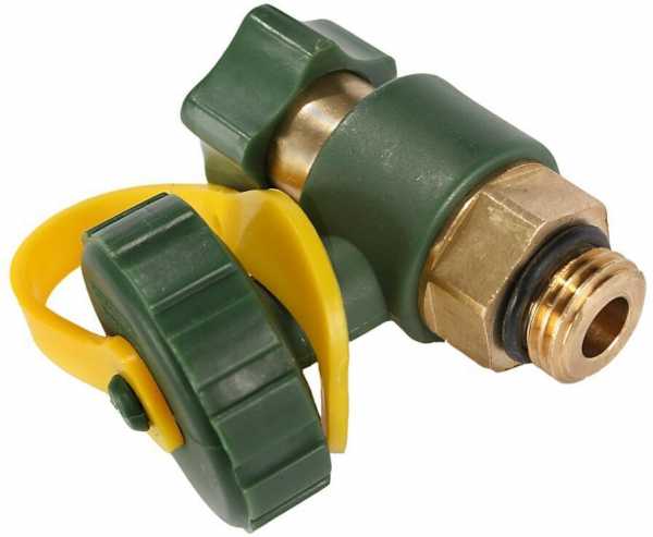 Entleerungsventil 1/4" für Schrägsitz-, Freistrom- und KFR Ventile mit O-Ring Dichtung.