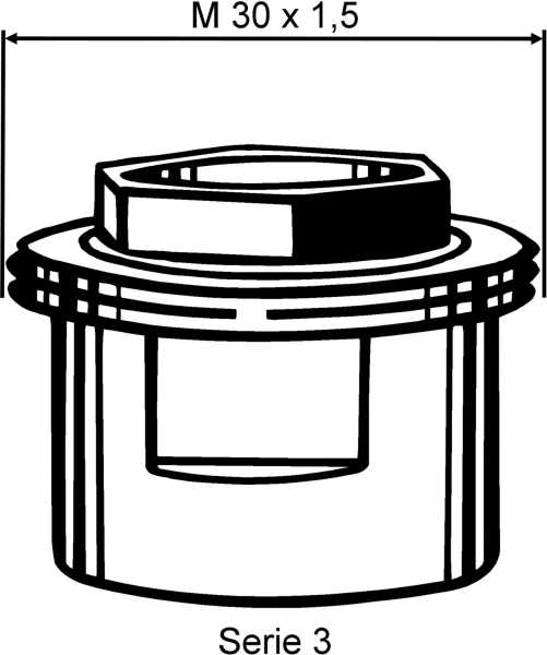 Heimeier Adapter für Danfoss ab Bj. 1998 Anschl. M 30 x 1.5 Aufnahme M 23 x 1.5, 970424700