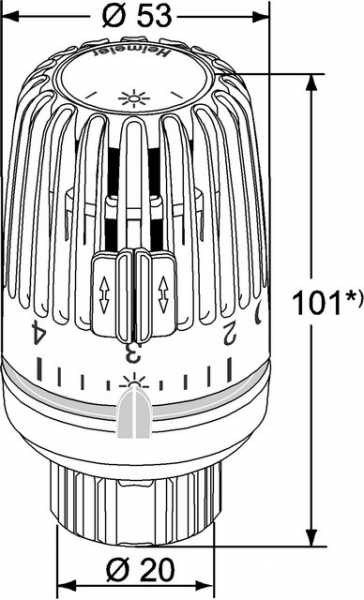 Heimeier Thermostatkopf VK 971024500