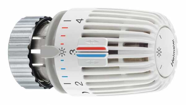 HEIMEIER Thermostat-Kopf, mit Direktanschluss an Vaillant, Thermostat-Ventilunterteile mit, Anschluss-Durchmesser ca. 30 mm, Baureihe ab 1987.