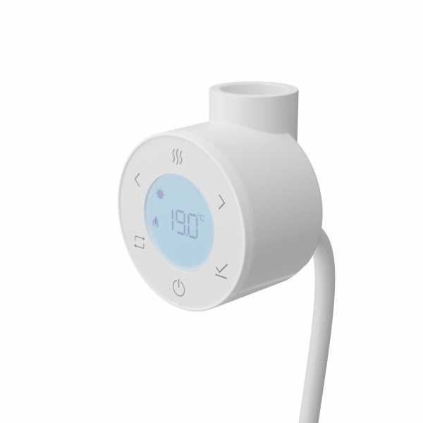 COSMO Eco Design Regler rund weiss 230V o.Heizstab- Ersatz f. Classic BHK