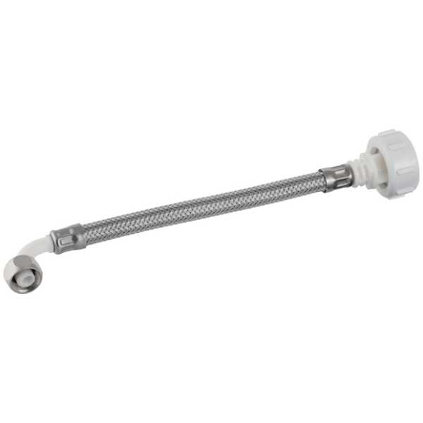 Geberit Panzerschlauch, Verbindung 90G Mutter 3/8" für Füllventil