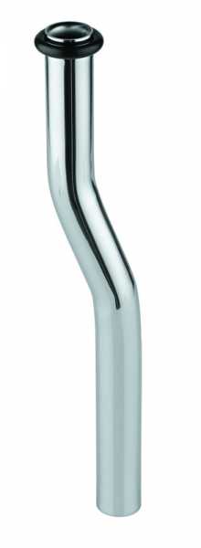 Grohe Urinal-Spülrohr 200mm lang, gekröpft 20mm, verchromt für Urinal-Druckspüler