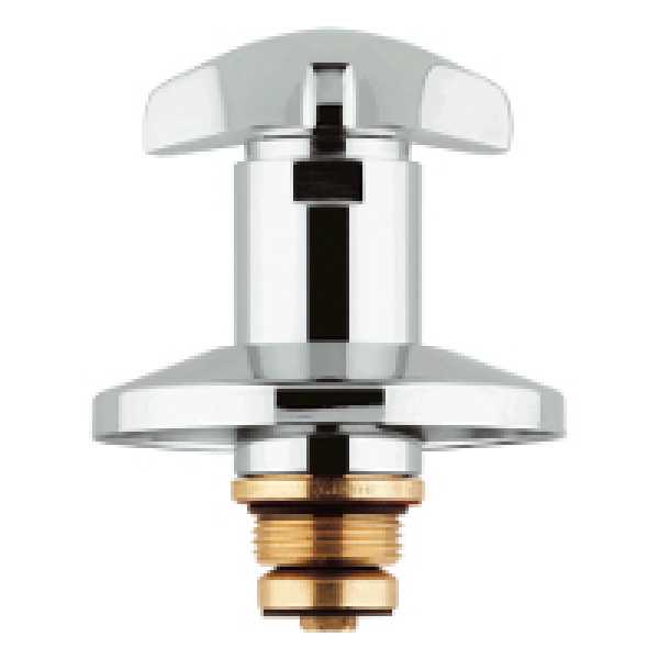 Grohe Unterputzventil-Oberbau für UP-Ventile 3/4" mit Griffmarkierung rot.