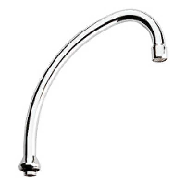 Grohe U-Auslauf ohne Anschlagring 185mm chrom