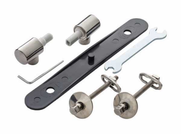 Befestigung für Wc-Sitz von Ideal Standard, Serie Tonic für Absenkautomatik verchromt