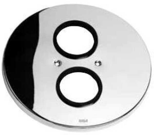 Kaja Wandrosette für Unterputz-Thermostatarmatur mit Absperrung, chrom. Durchmesser 185mm. Zu IPURI und STYLE. Dient auch als Ersatz zu Wandrosette 00075