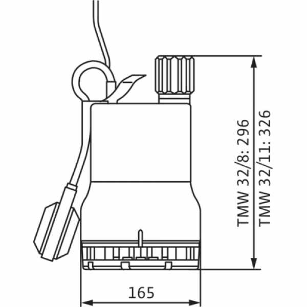 Wilo Tauchpumpe TMW 32/8 Maße