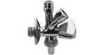 Kombi-Eckventil, Messing verchromt 1/2" 421861
